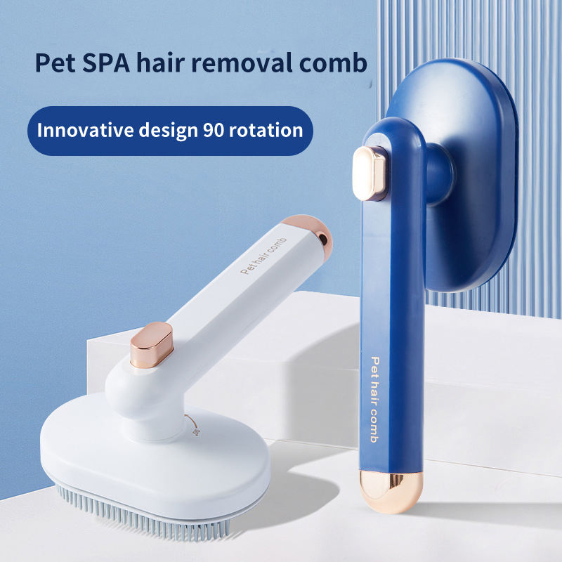 3-in-1 Steam Pet Grooming Brush – Self Cleaning Spray Comb