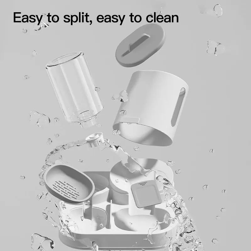 Whiskwag Auto Gravity-Fed Cat/Dog Water Dispenser & Feeder