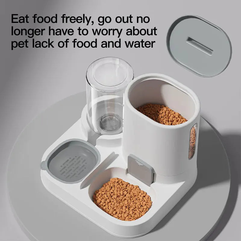 Whiskwag Auto Gravity-Fed Cat/Dog Water Dispenser & Feeder