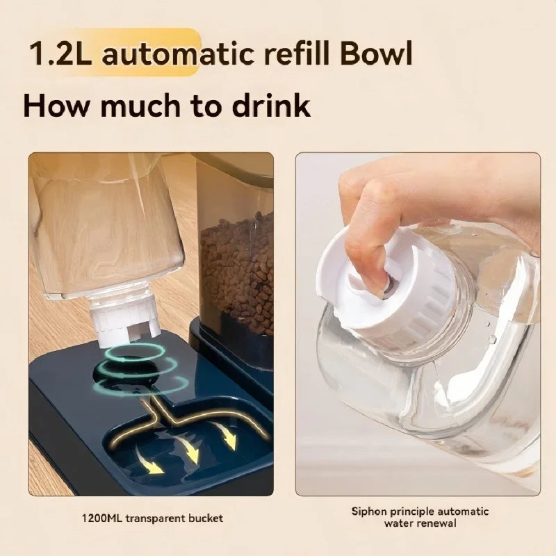 Whiskwag Pet Water and Food Dispenser Pet Bowl Feeders