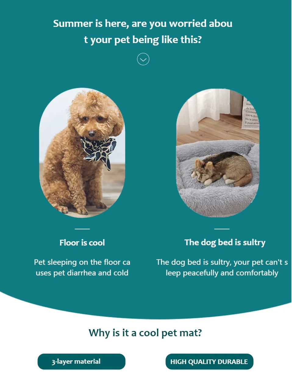 Dog Cooling Mat Summer Pet