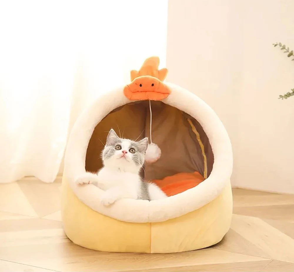 Whiskwag Deep Sleep Cat Bed Cartoon Pet Bed
